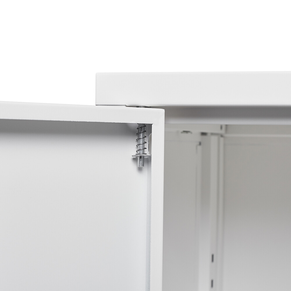 42" Adjustable Divider Folding Storage Cabinet Lockable, for Office Garage