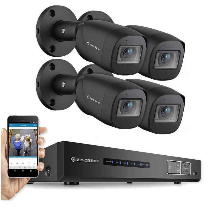 Amcrest 1080P 4CH 1TB Video Security System with 4 Outdoor Cameras AMDV10818-...