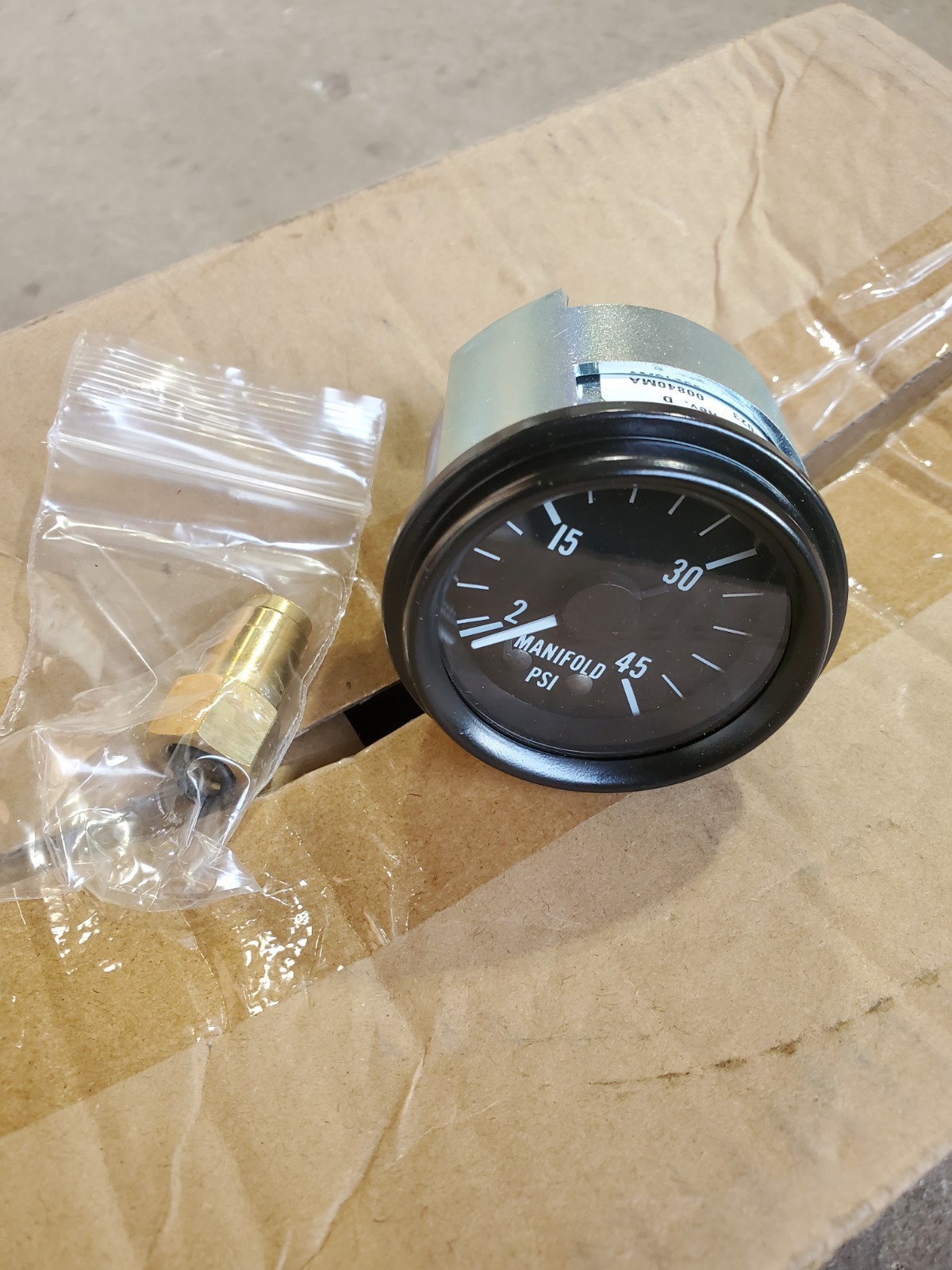 Paccar Q43-6000-023 Manifold PSI Gauge 2-45