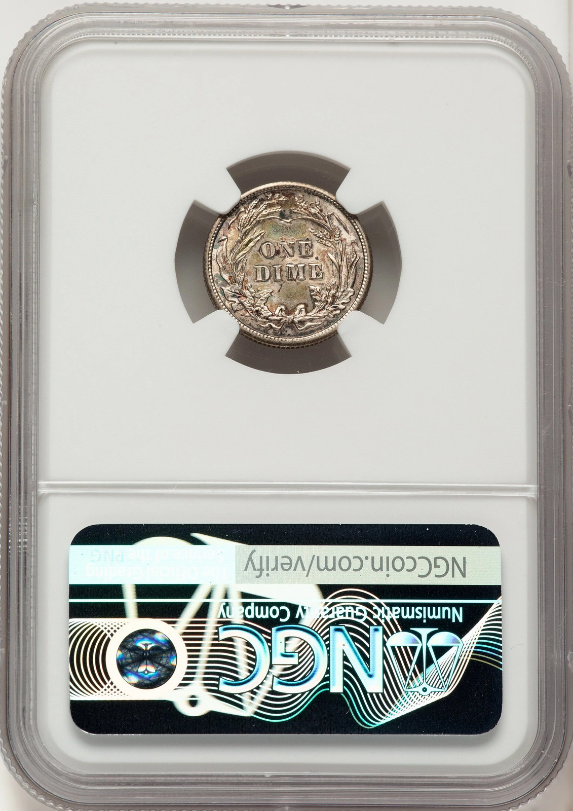 1909 10C Barber Dime NGC MS66