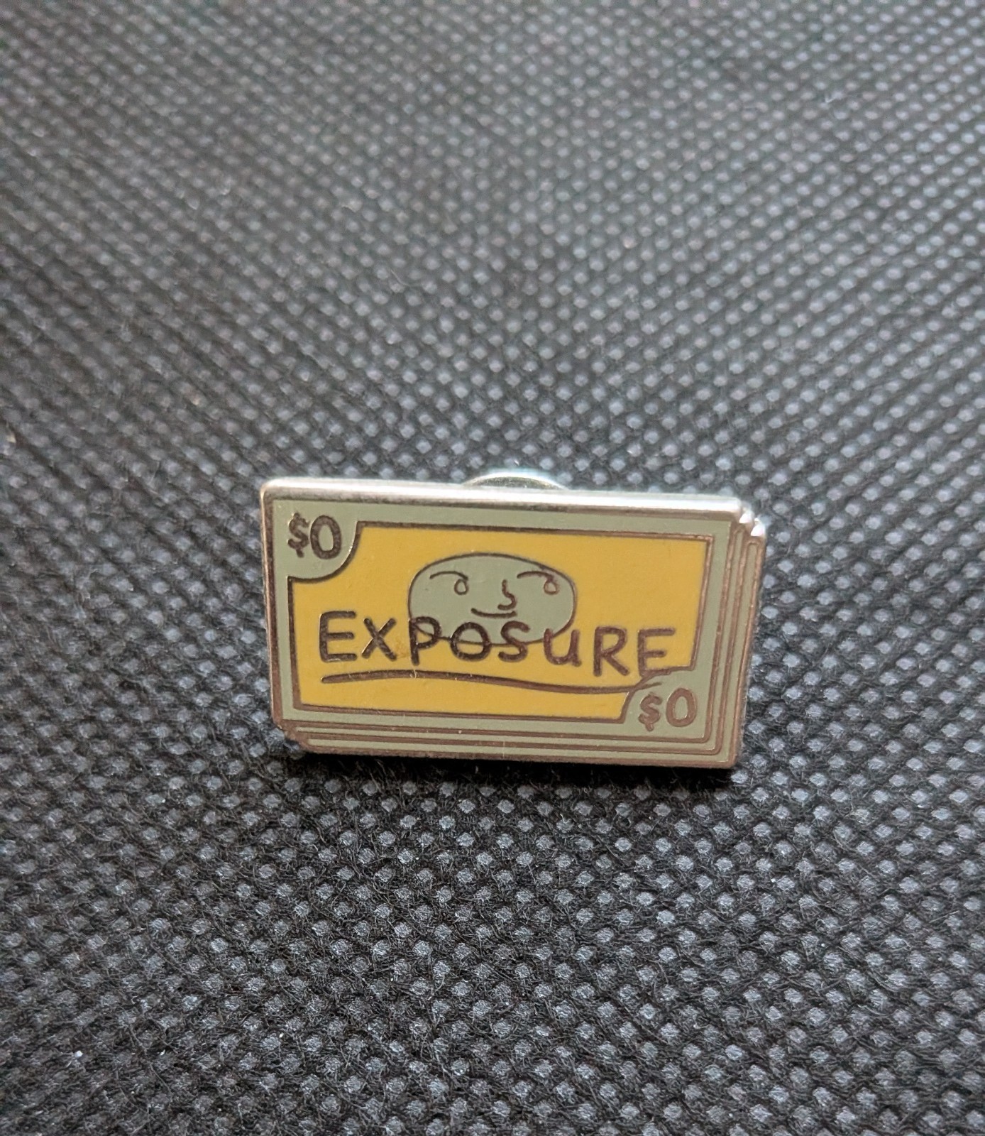 Exposure Bucks Meme Enamel 1" Pin