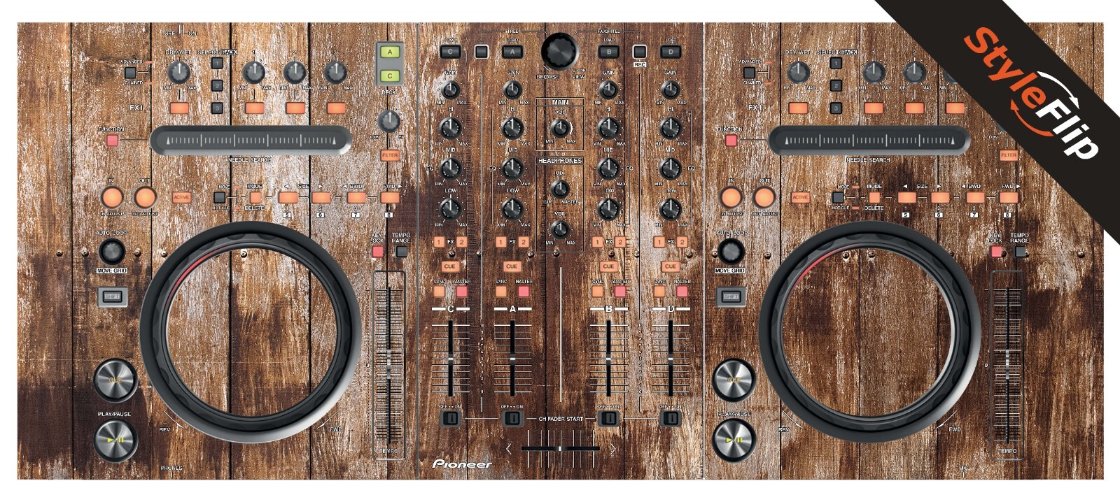 Pioneer DDJ-T1 Skin | Wood #1 | Protective Decal | StyleFlip Skins