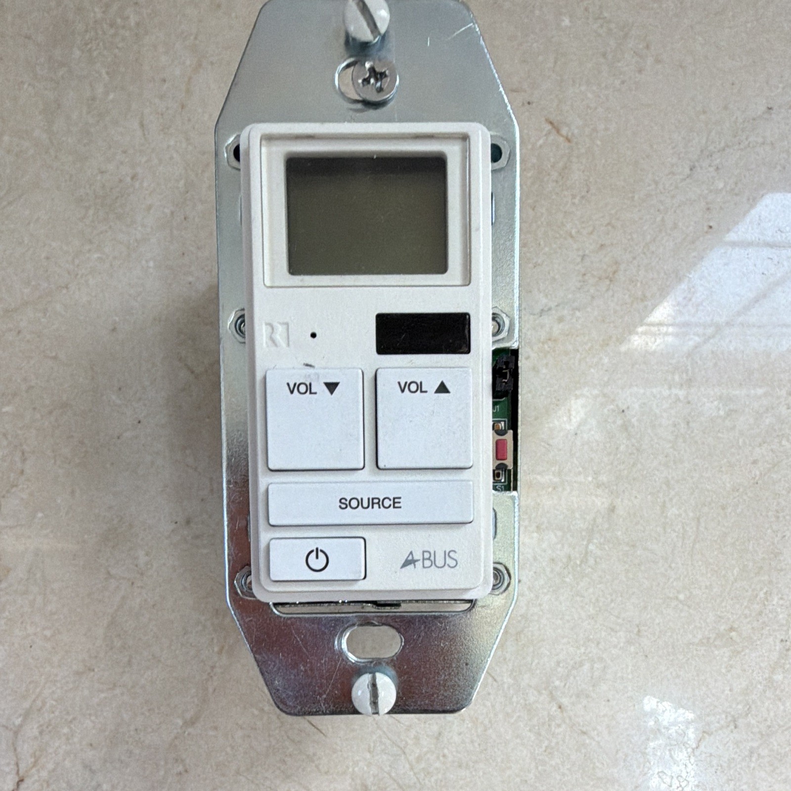 Russound A-K5L A-BUS In-Wall Audio Keypad Volume Control Source Select, White