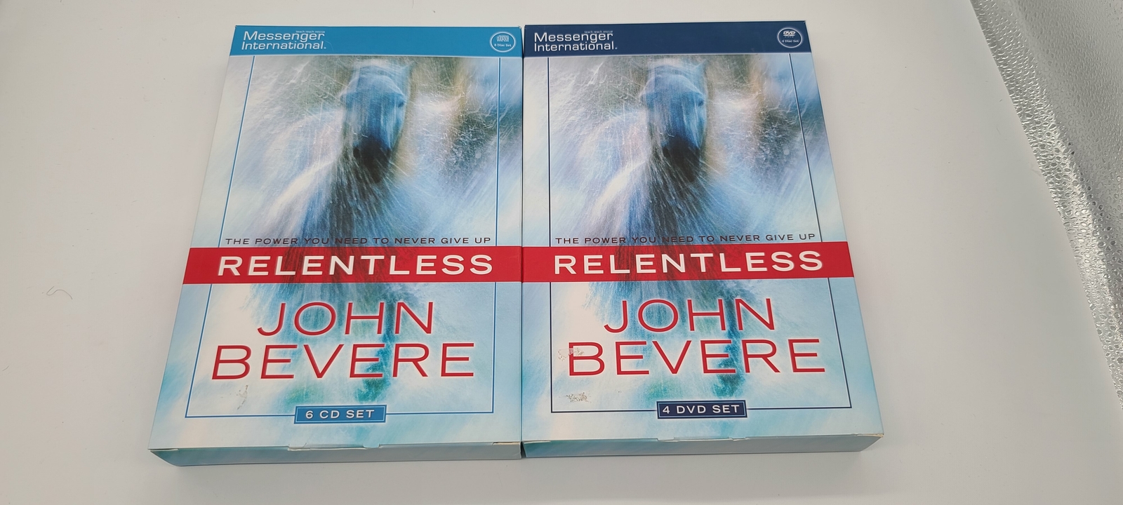 John Bevere Relentless 6 Audio CD Set + 4 DVD Set