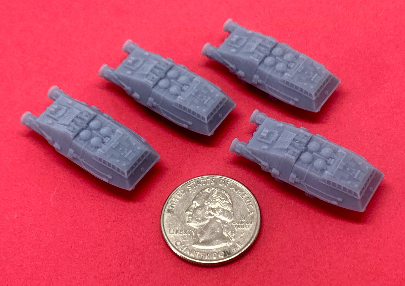 Classic Colonial Shuttles (Set of 4) Wargame Miniature (No Bases)