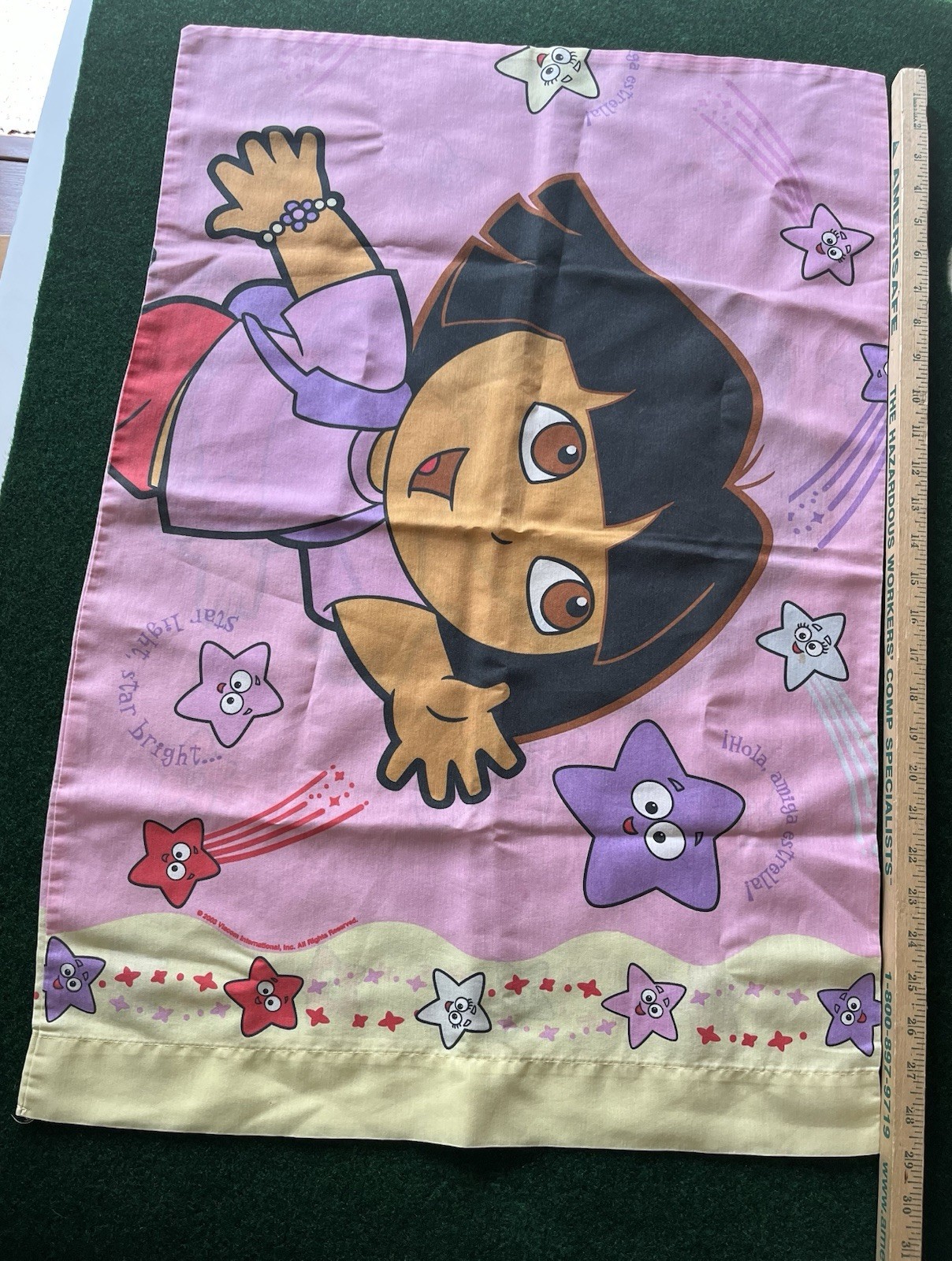 2003 Dora the Explorer Standard Pillowcase Double Sided Viscom International Inc