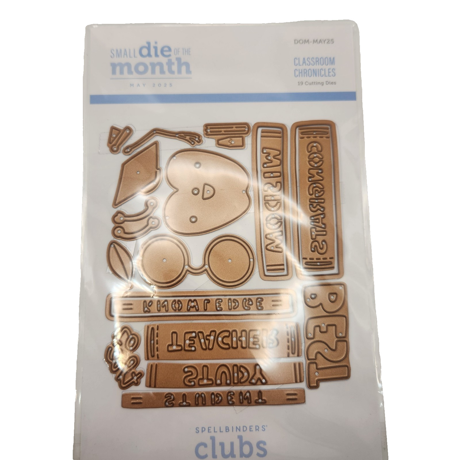 Spellbinder Club Small Die of the Month May 2025 Classroom Chronicles