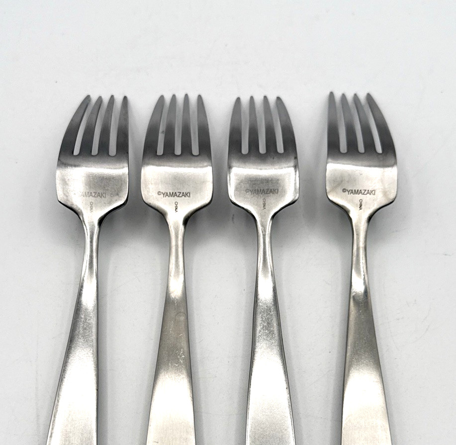 Yamazaki Bolo Dinner Fork Stainless Satin China 4Pc Set