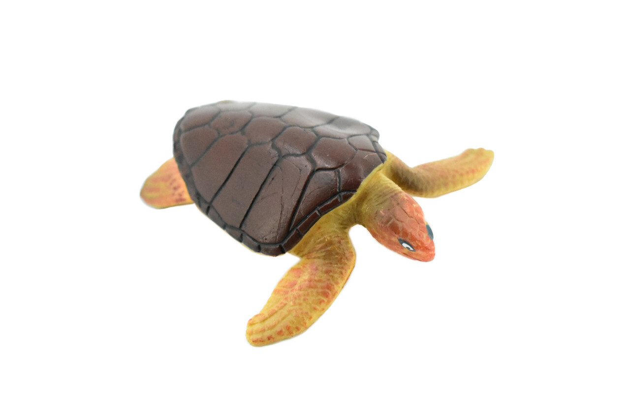 Turtle, Loggerhead Sea Turtle, Realistic Toy, Model, Gift, 2 1/2" CH408 BB108