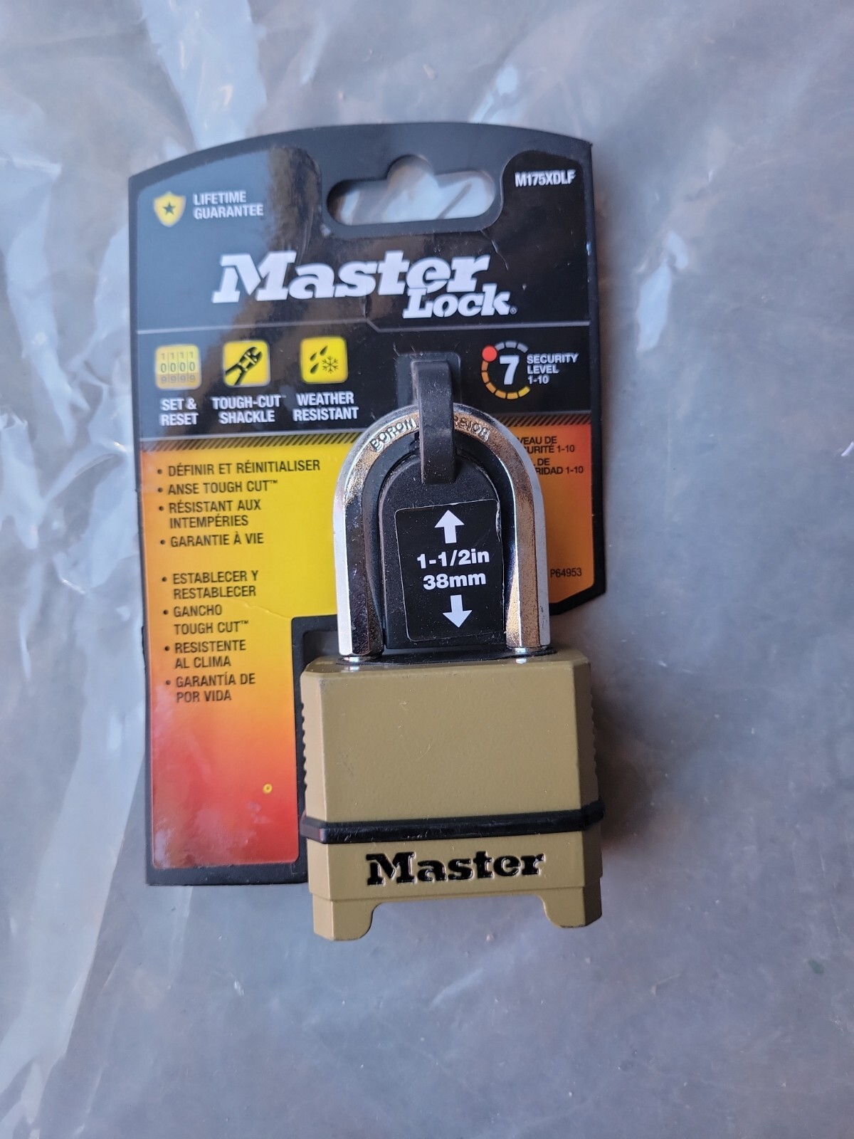 Master Lock Magnum Combination Padlock With 1.5" Shackle