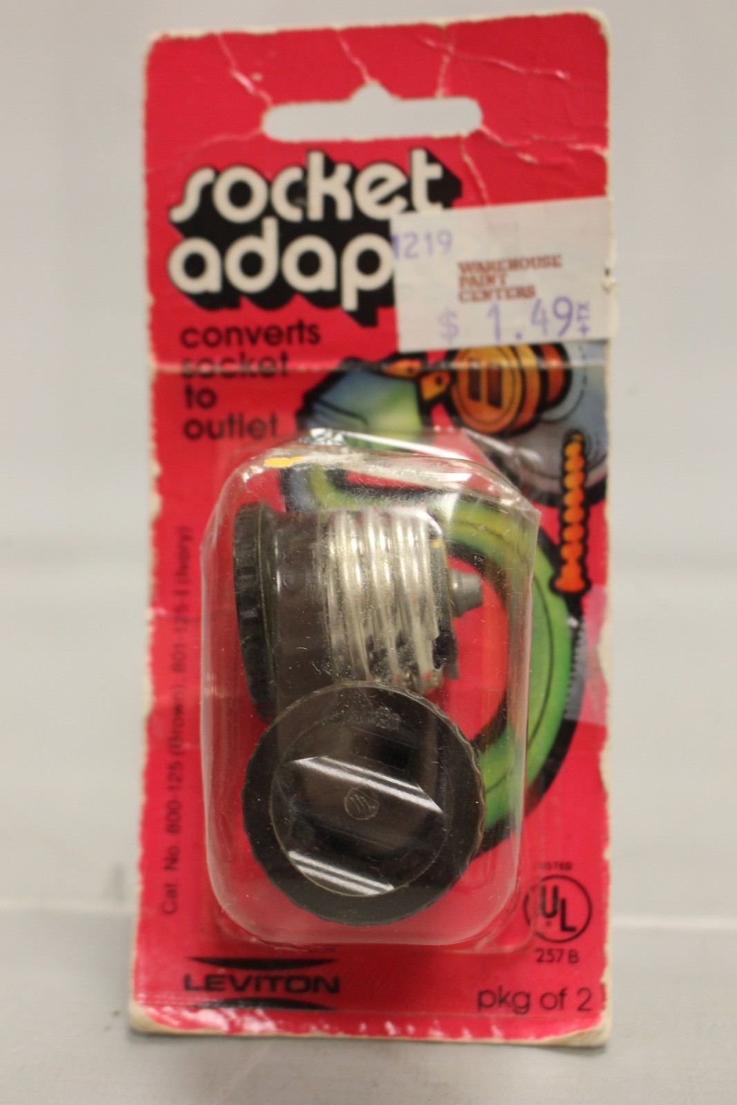 Vintage Leviton Socket Adapter - Pack of 2 - New