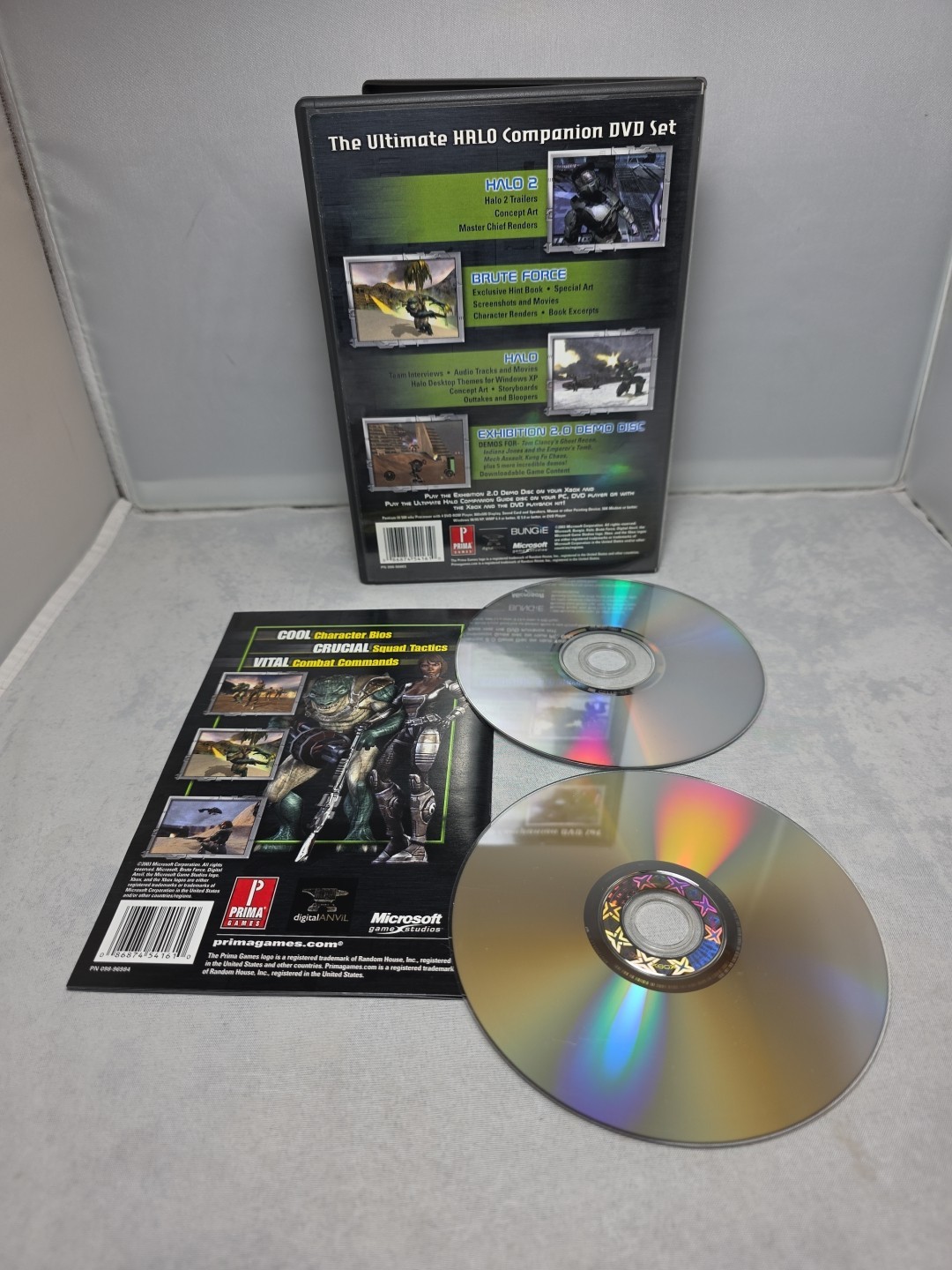 The Ultimate Halo Companion DVD Set Xbox Complete Tested Authentic 2003 Mint