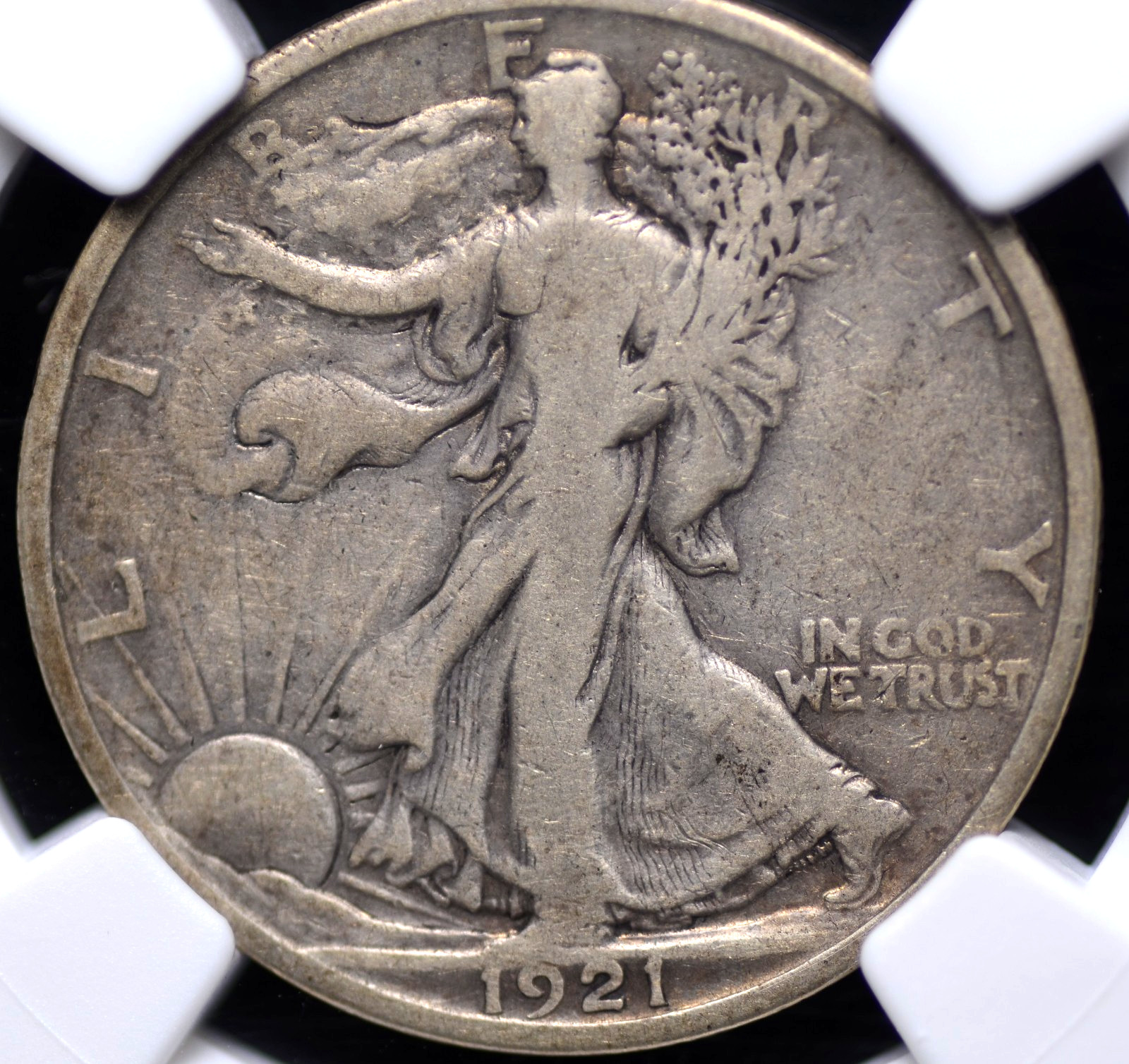 1921 WALKING LIBERTY HALF DOLLAR NGC VG 10 WHOLESOME AND CHOICE FOR THE GRADE