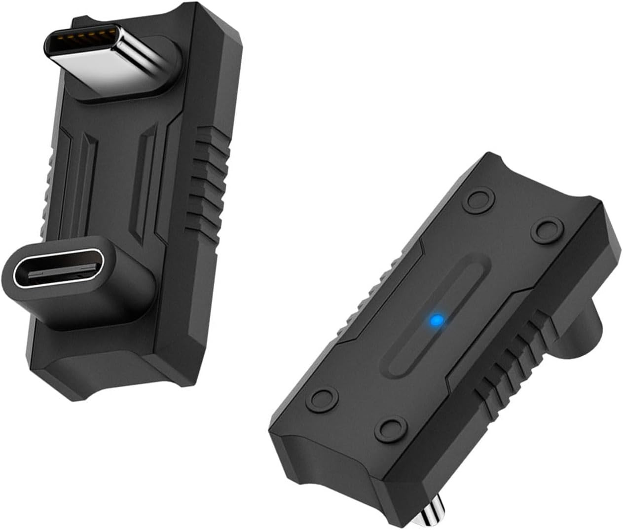 2 Pack 140W 20Gbps 8K USBC Adapter with Light (U Style), USB-C Male to USB-C Fem