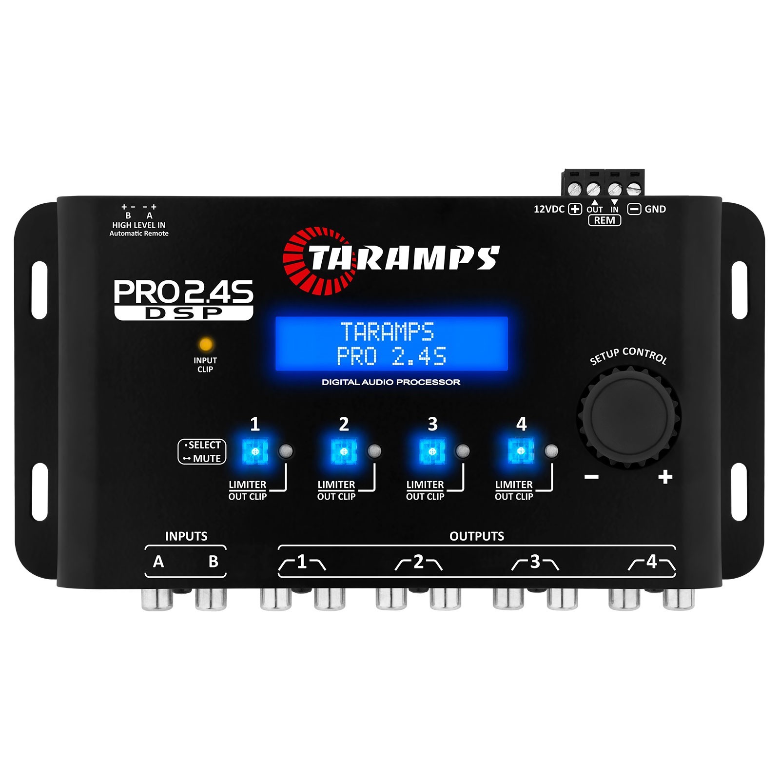 Taramps Pro 2.4S DSP Crossover Full Digital Signal Processor & 15-Band Equalizer