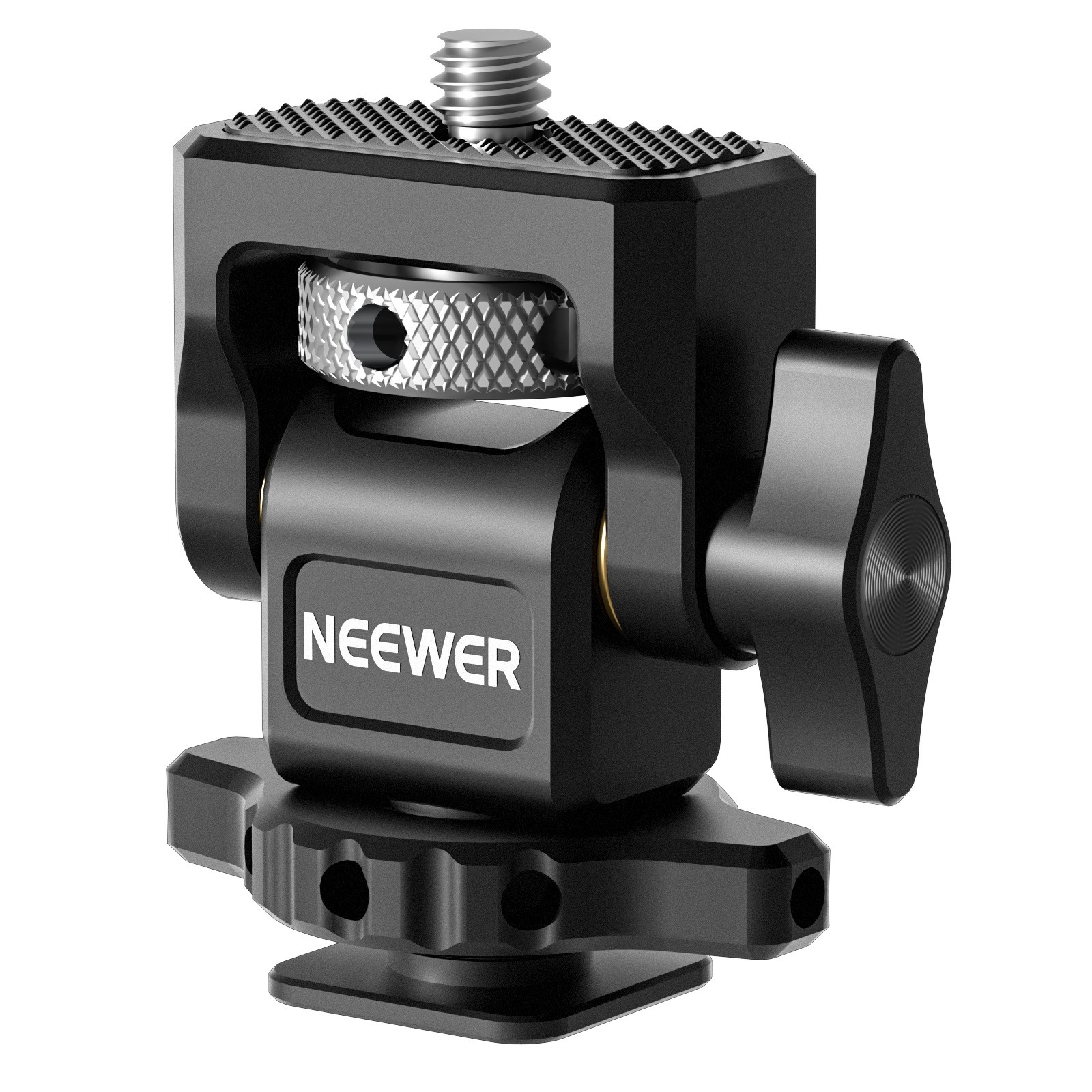 NEEWER MA002D Monitor Mount - 360° Swivel, Cold Shoe, 1/4" Screw
