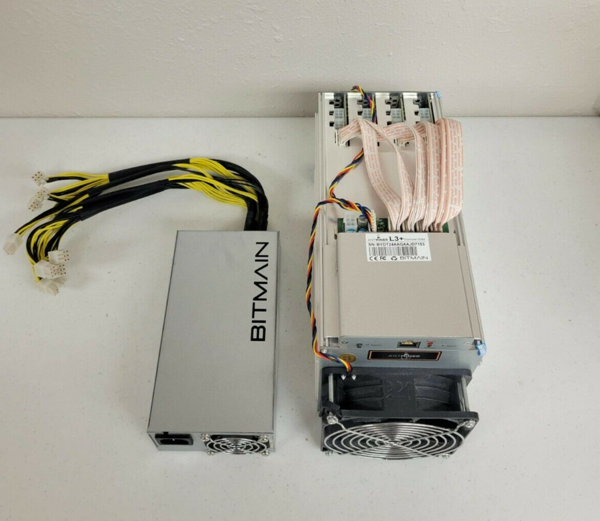 Bitmain Antminer L3+ 580MH/s and Bitmain Antminer APW3++ Power Supply