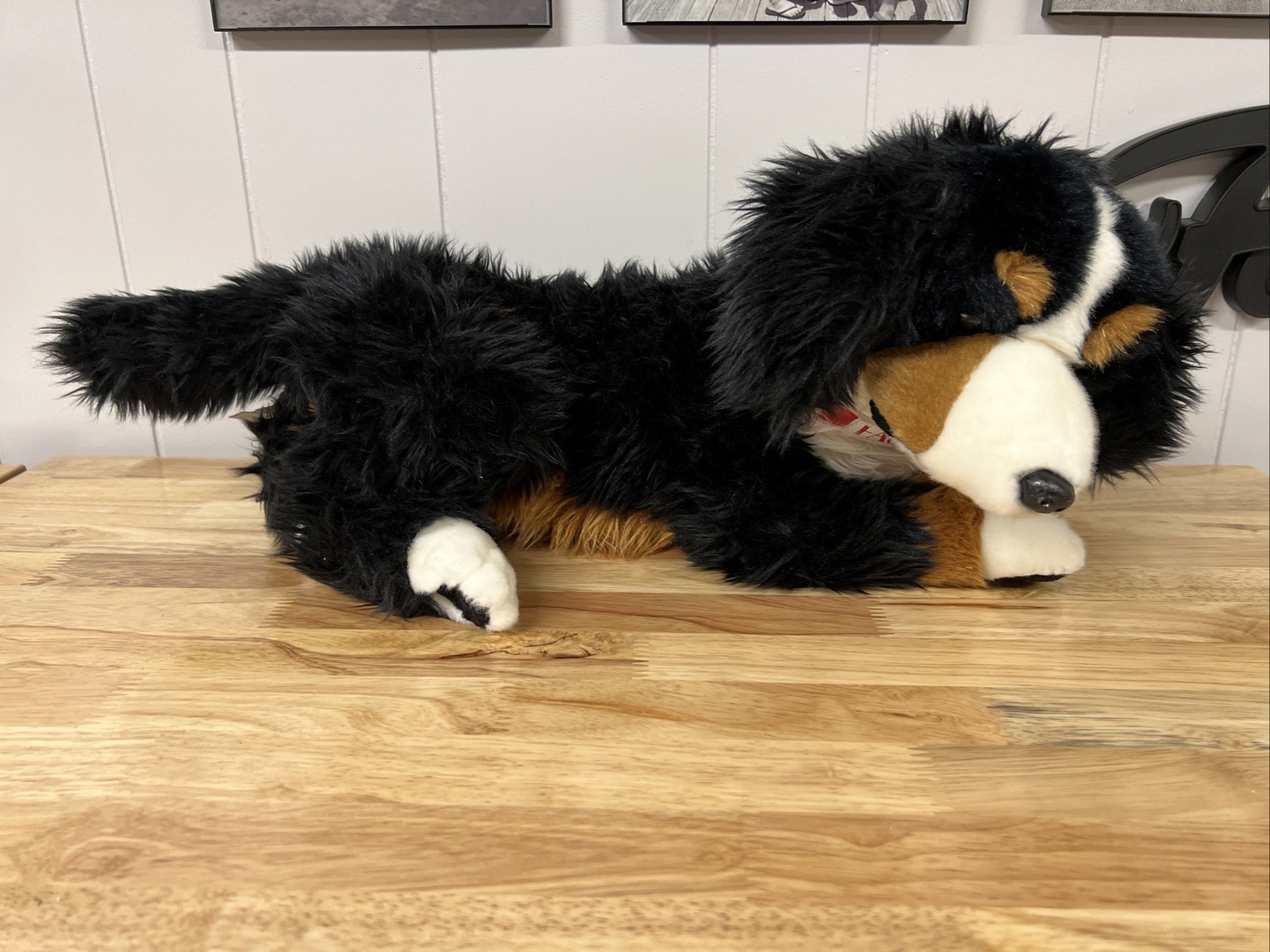 FAO Schwarz Bernese Mountain Dog Plush Realistic Rare Toys R Us 20”