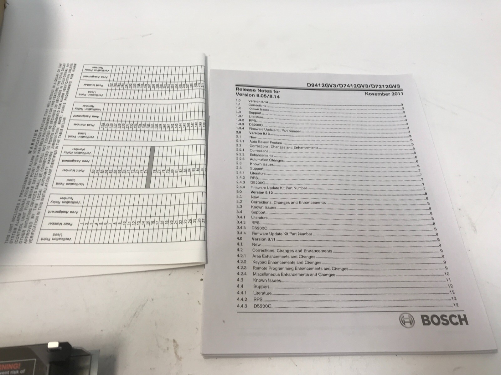 Bosch D7212GV3 Security Control Panel