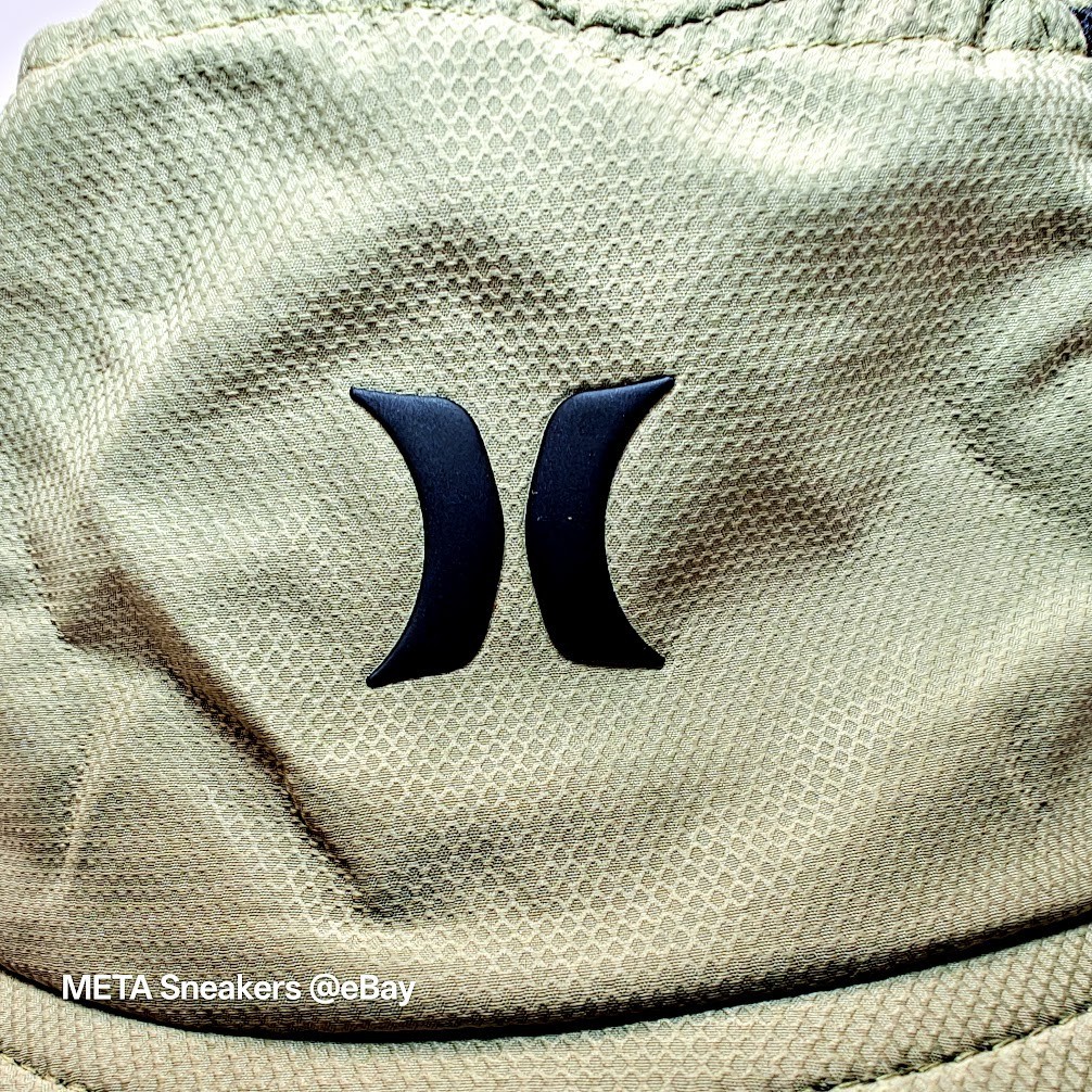 Hurley Boonie Hat L XL Olive Black Light Ripstop Mesh Vent Drawcord UPF 50+ New