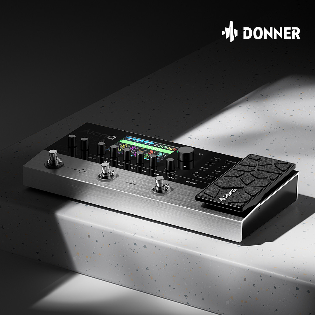 Donner Arena 2000 Multi Effects Pedal 278 Effects 100 IRs Looper Drum Machine