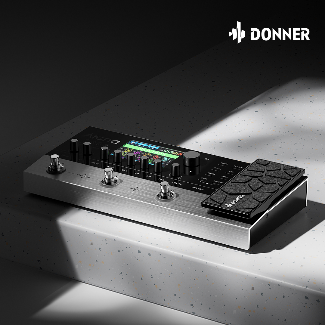Donner Arena 2000 Multi Effects Pedal Looper 278 Effects 100 IRs Drum Machine