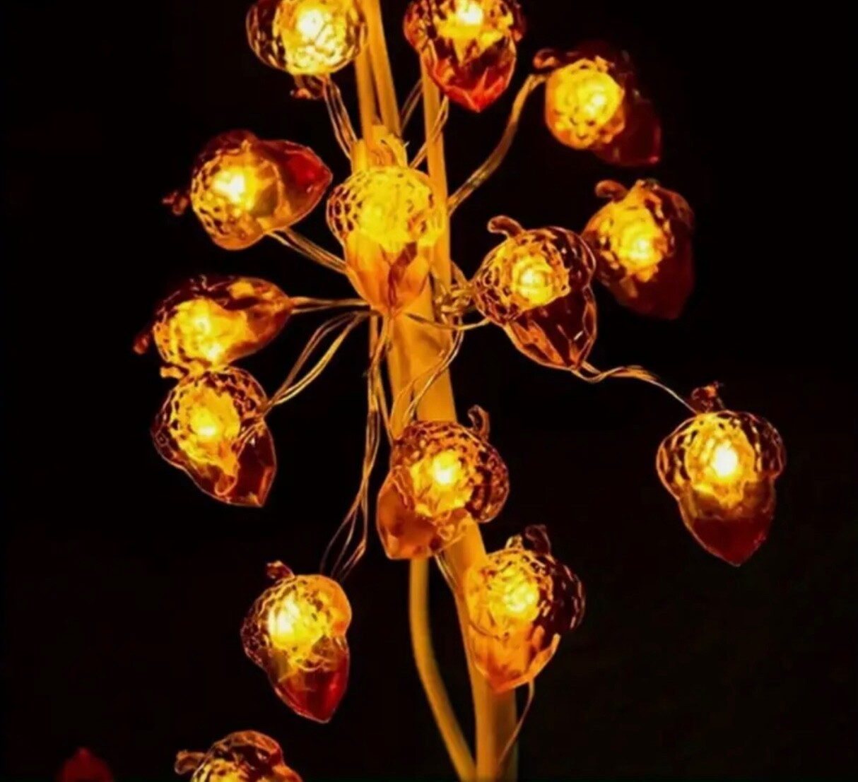 6.5 Feet Acorn String Novelty Fairy Lights Autumn Garland New