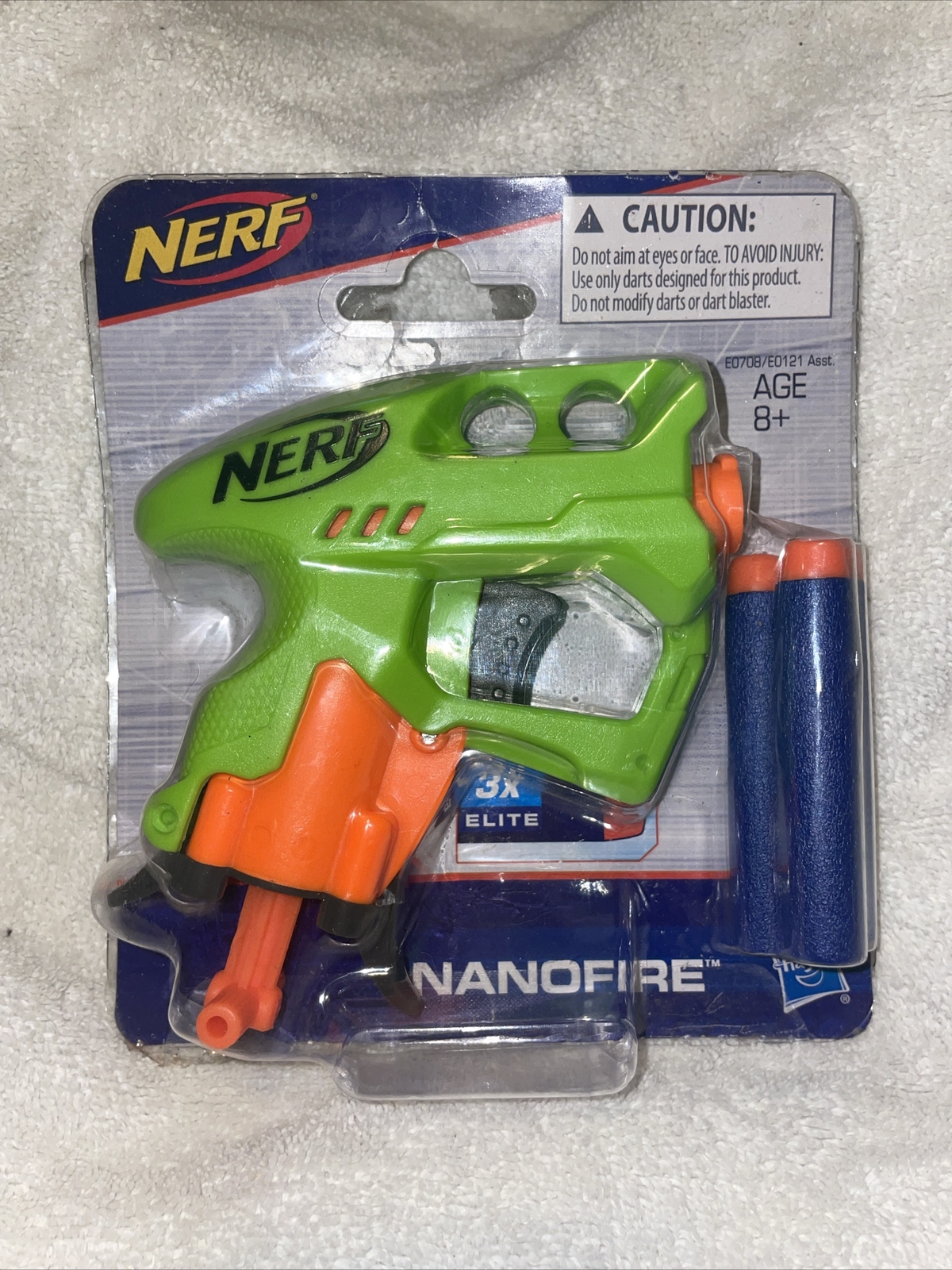 Nerf Nanofire Green Blaster With 3 Elite Darts Hasbro 2018 New Box Has Damage