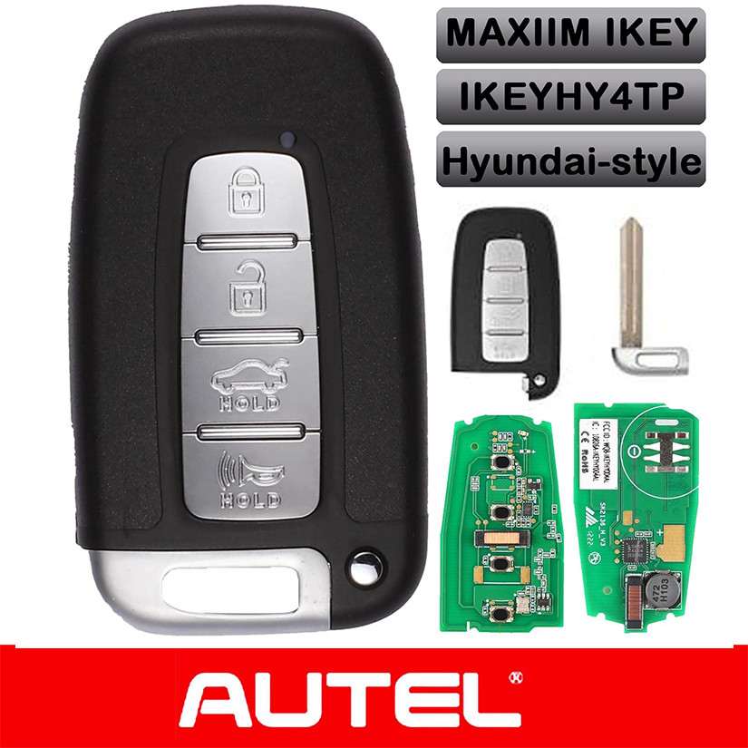 Universal Autel iKey Smart Key Premium Style 4 Button IKEYHY4TP For Hyundai/Kia