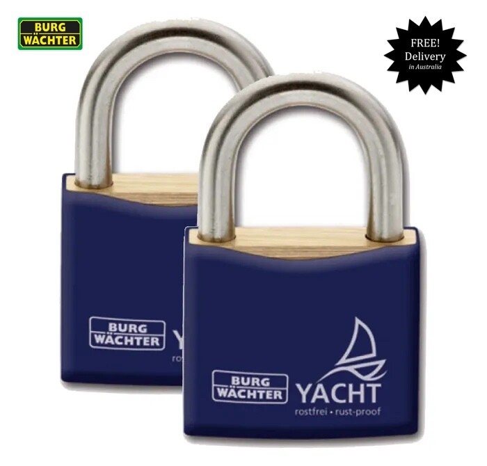 Burg Wachter Weatherproof Keyed Alike 40mm Padlocks -Stainless Steel Shackle