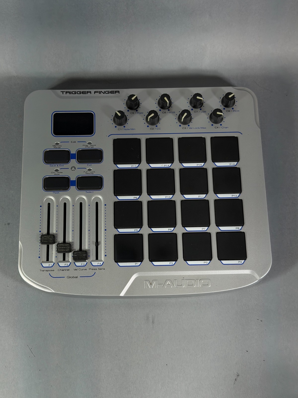 M-Audio Trigger Finger USB MIDI Controller Surface Drum Pad – No Power Adapter