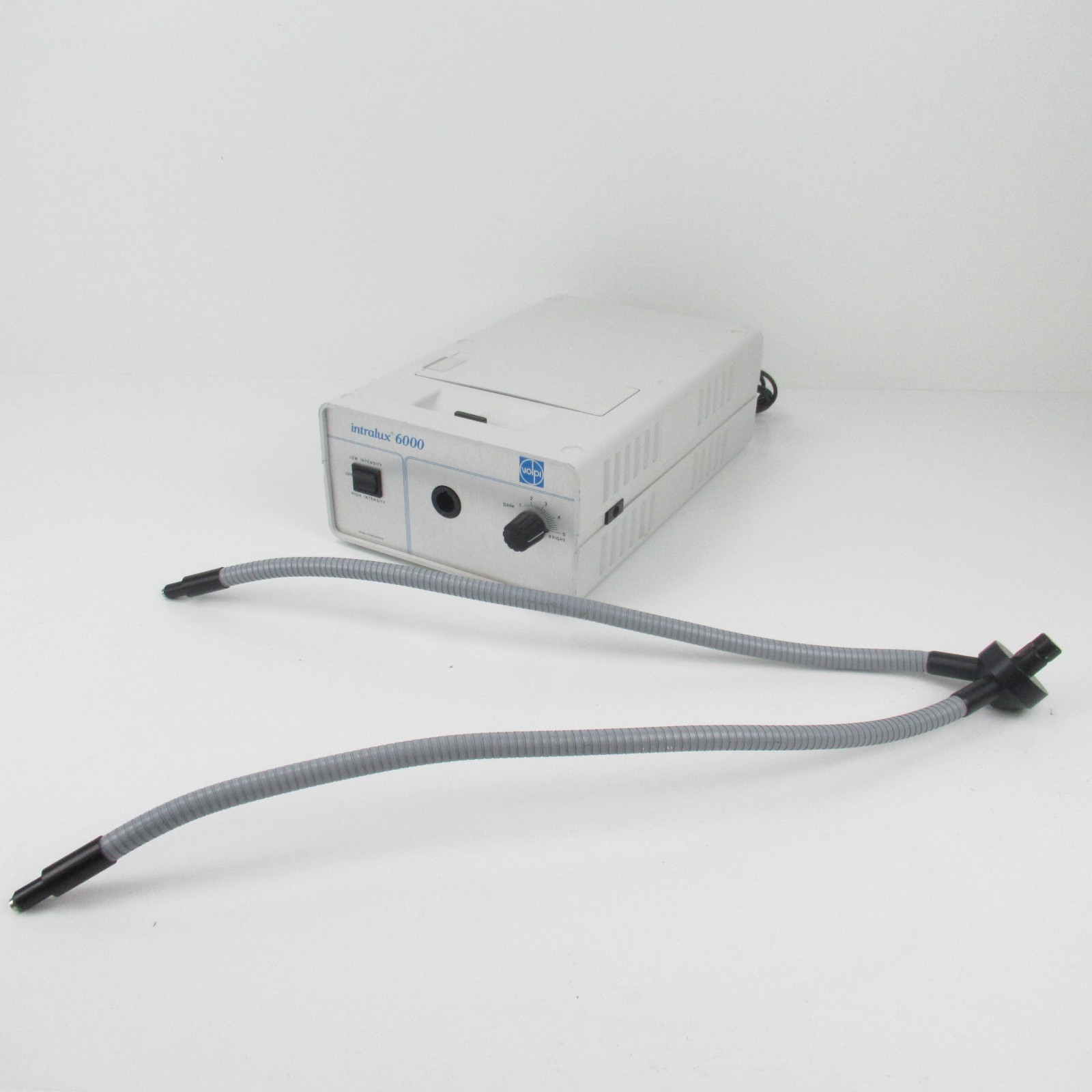 VOLPI INTRALUX 6000 LIGHT SURCE W/ FIBER OPTIC GOOSENECK LIGHT GUIDES