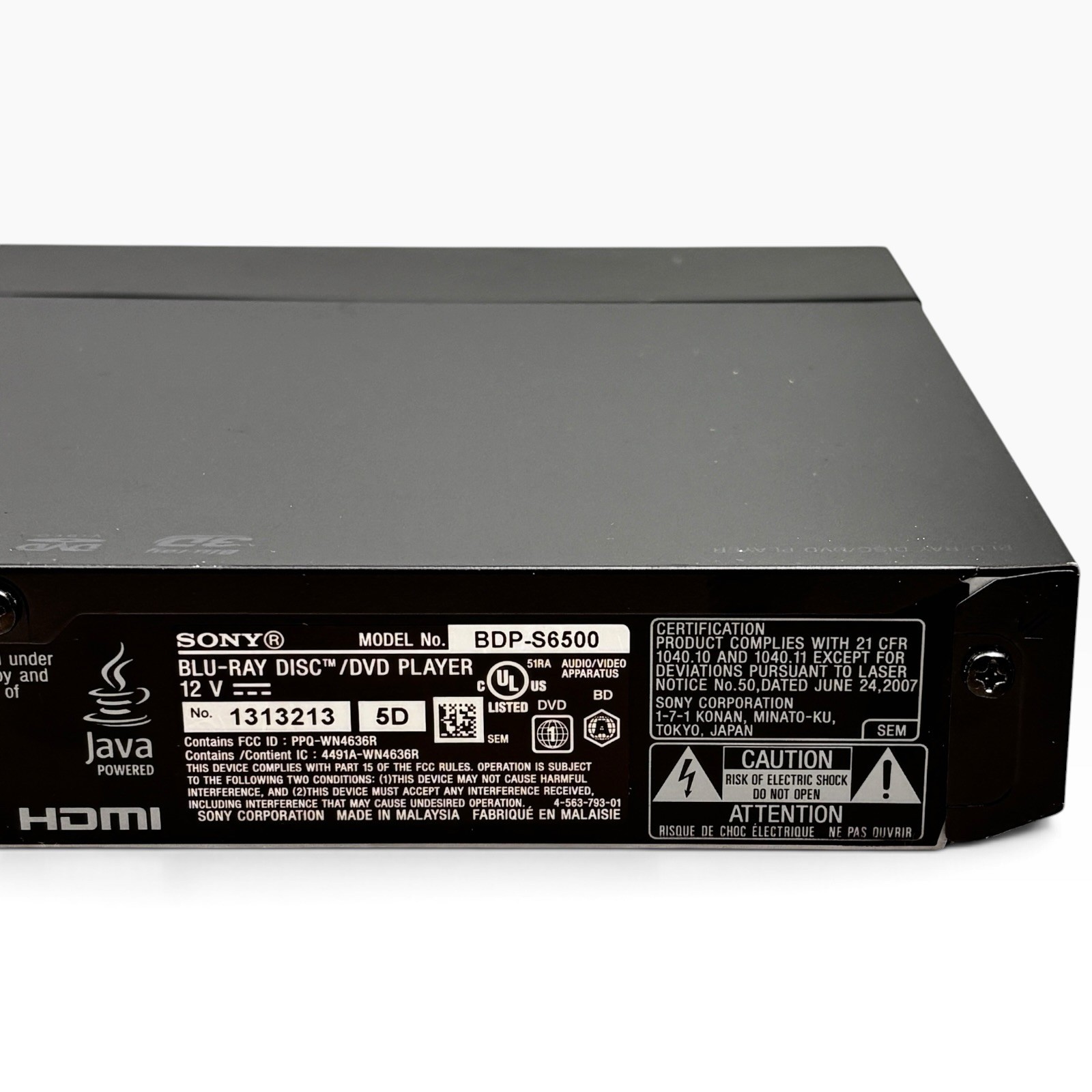 Sony BDP-S6500 4K Upscaling 3D Wi-Fi Blu-ray / DVD Player Bundle
