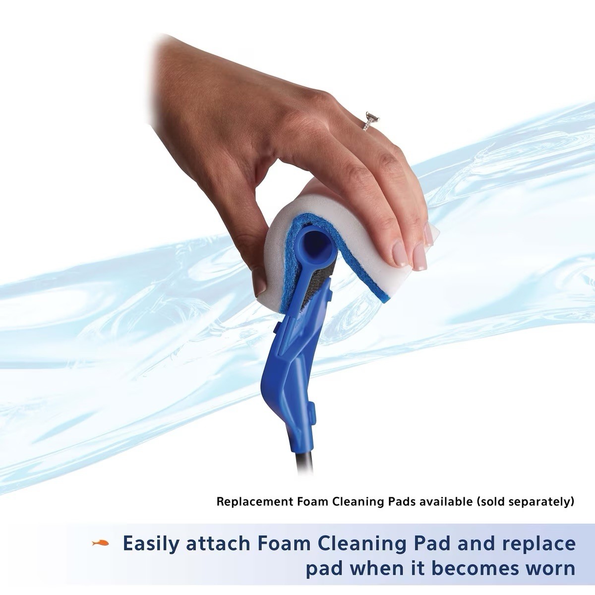 Aqueon ProScraper 3.0 Foam Cleaning Pad & Twist & Click Head (3 PACK)