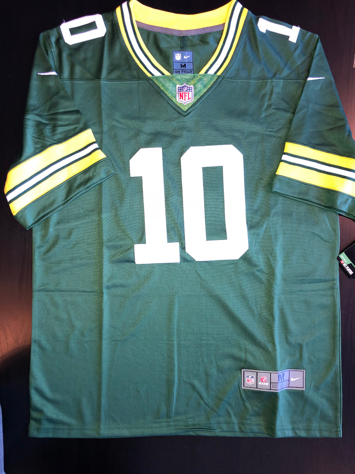 Nike Men's On Field Jordan Love #10 Green Bay Packers Green Jersey Size MEDIUM
