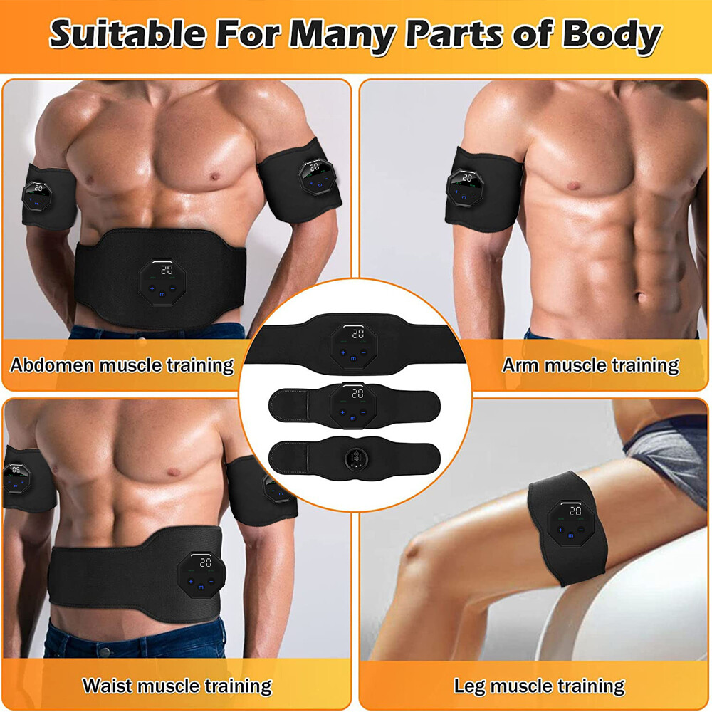 Electric Muscle Toner Simulation ABS Fat Burner Toning Belt Belly Shaper Machine