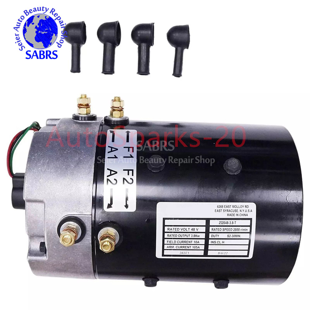 GB9-4001 For Tomberlin E-Merge Golf Cart Drive Motor ZQS48-3.8-T 48 Volt 3.8kW