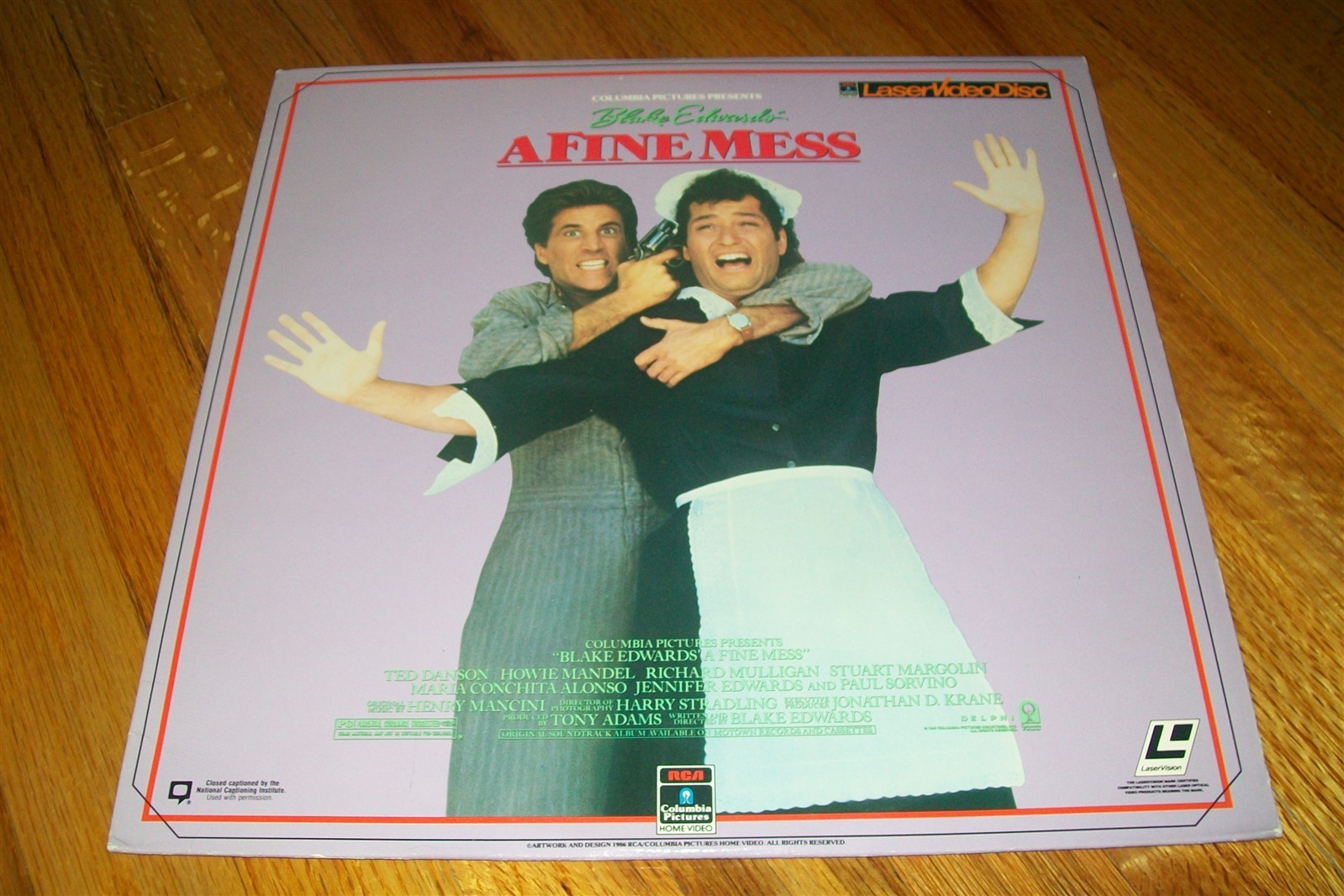 A FINE MESS Laserdisc LD EXCELLENT CONDITION VERY RARE VERY FUNNY TED DANSON!