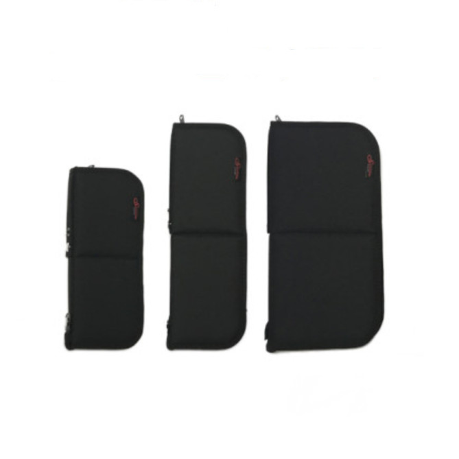 SANDOL Brush Case Art Supply Case Multi Purpose Case Pouch (Black)