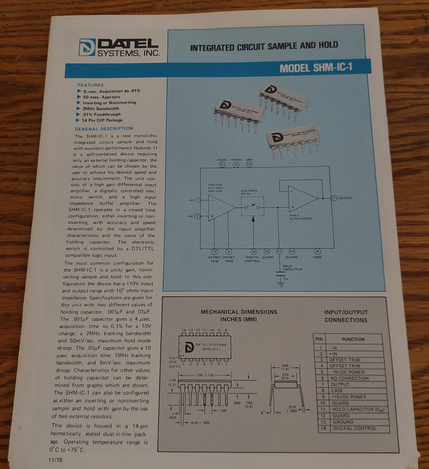 Datel Intersil 1980 Data Acquisition Products – Instruments and Systems Catalog