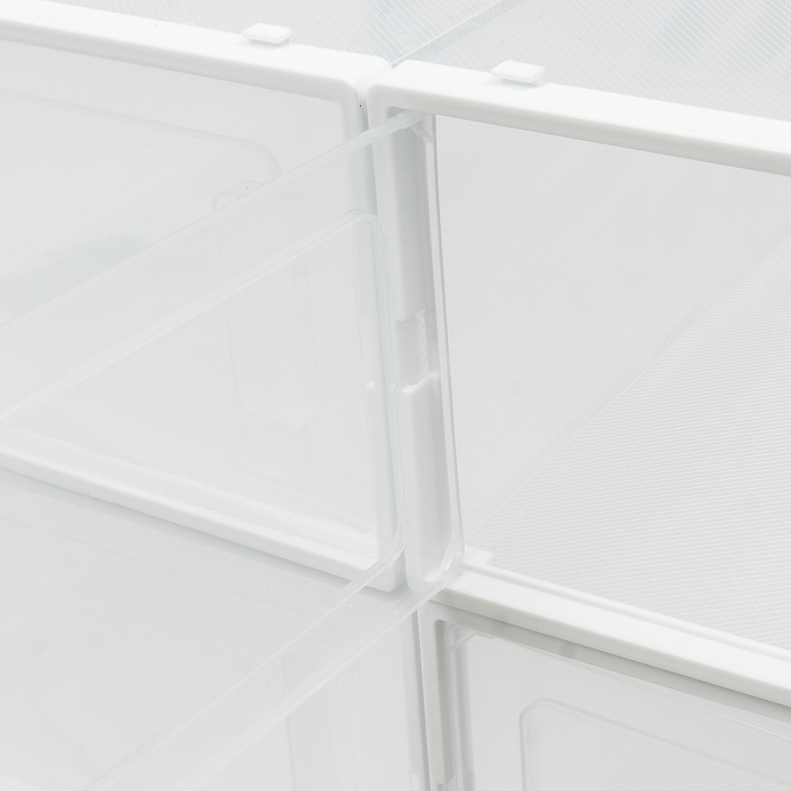 20* Stackable Shoe Storage Box Durable Plastic Sneaker Display Case Organizer