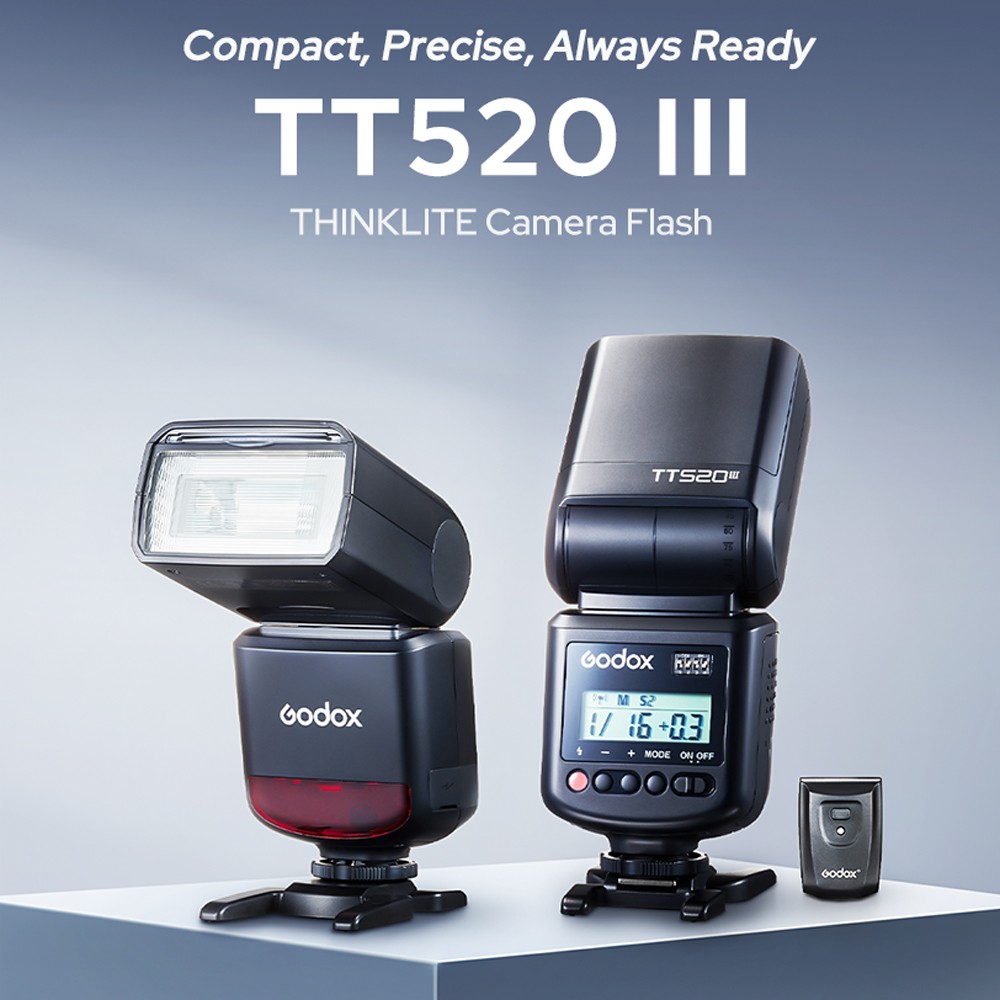 Godox Thinklite TT520III Wireless Camera Flash Light Speedlite Canon Nikon Sony