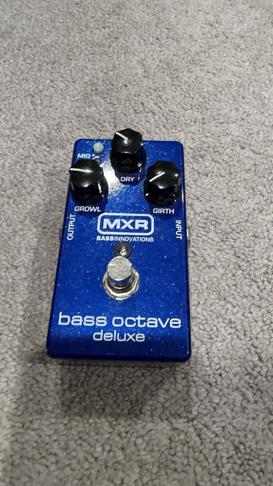 MXR Bass Octave Deluxe Effects Pedal Analog Blue for Bass Guitar