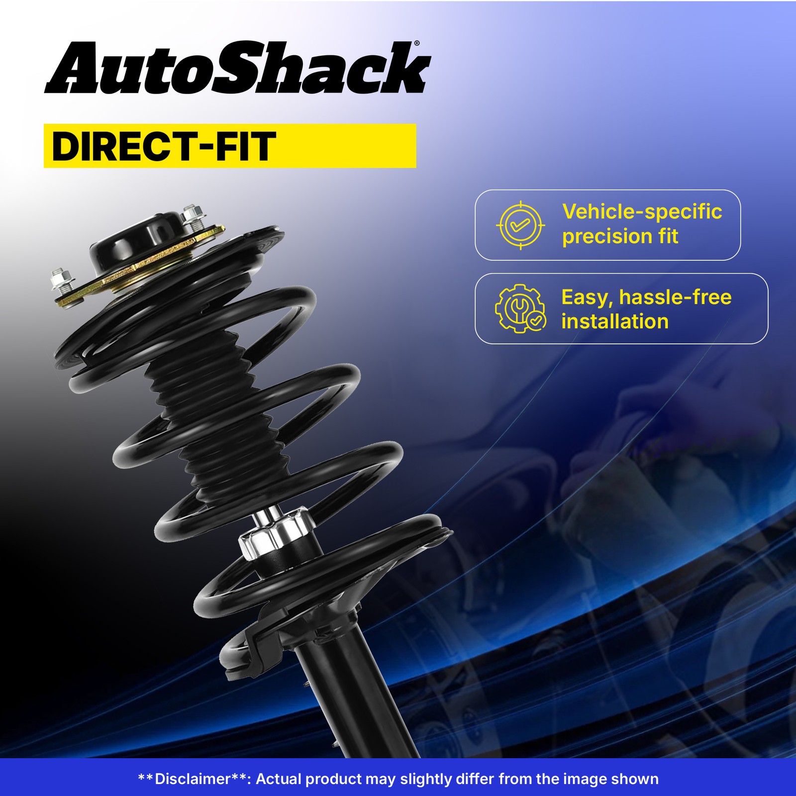 Front Complete Strut Coil Spring for Ford, Mustang 2015-2023, RWD L4 2.3L