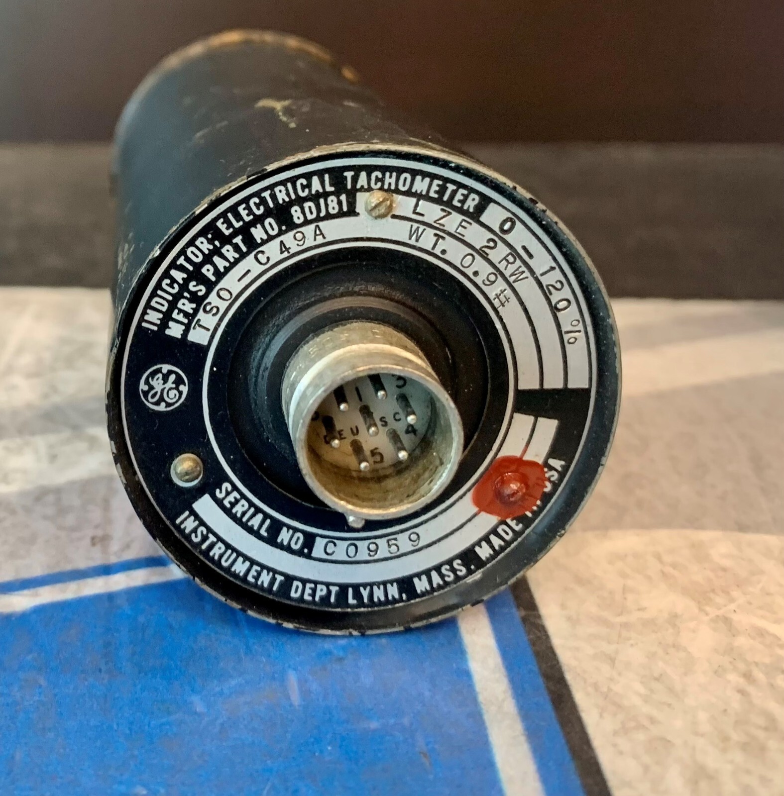 Electrical Tachometer Indicator 8DJ81LZE2RW Removed Working