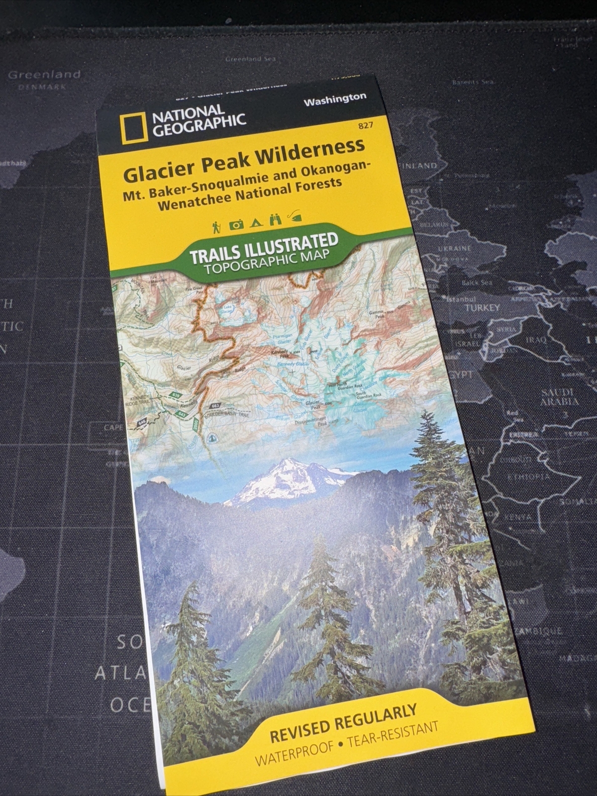 National Geographic Trails Illustrated WA Glacier Peak Wilderness Map 827