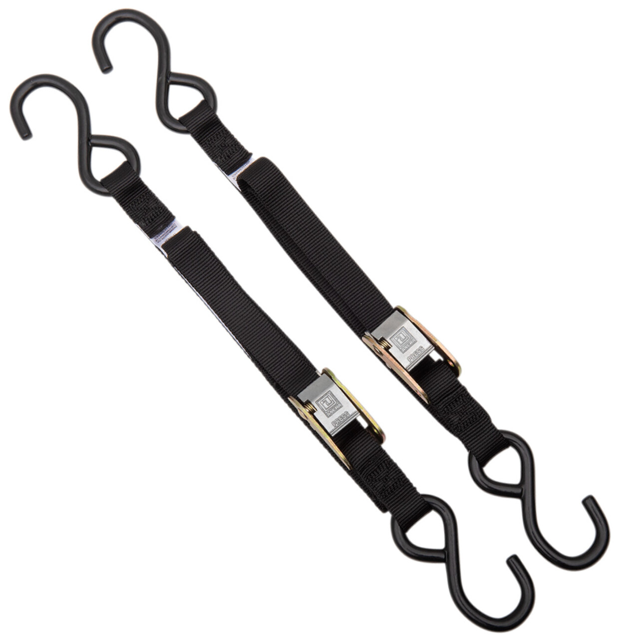 Ancra 1" x 66" Standard Black Tie Downs 2pk (40888-26)