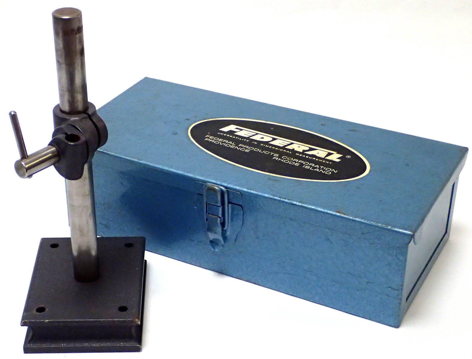 BROWN & SHARPE / FEDERAL 6" PRECISION TRANSFER STAND w/ STORAGE CASE