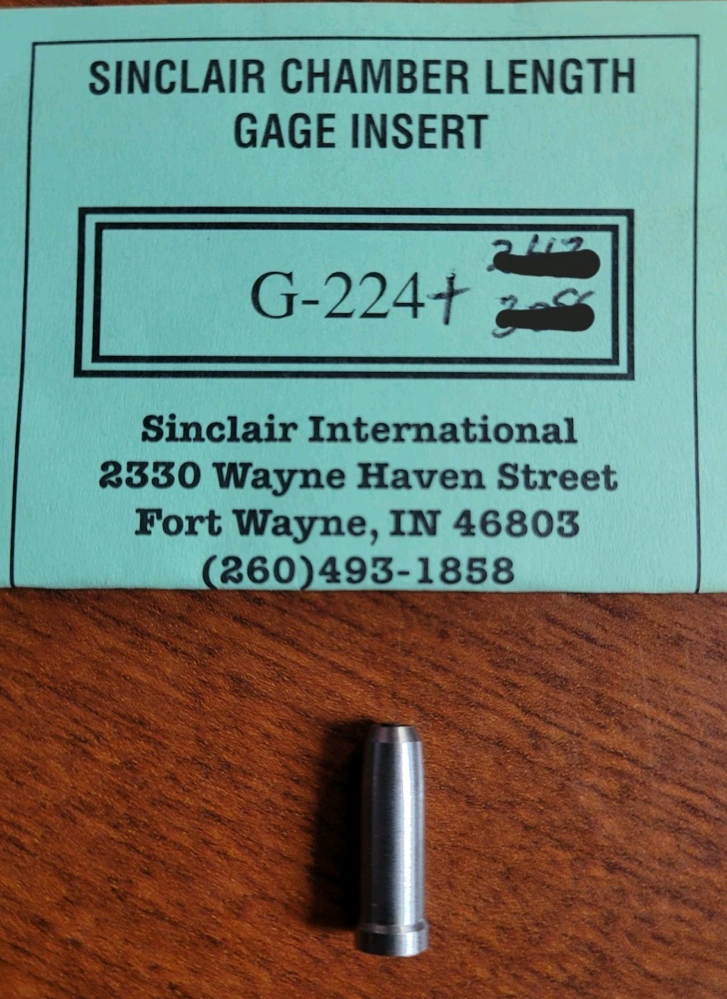 Sinclair International - Chamber Length Gage - .244