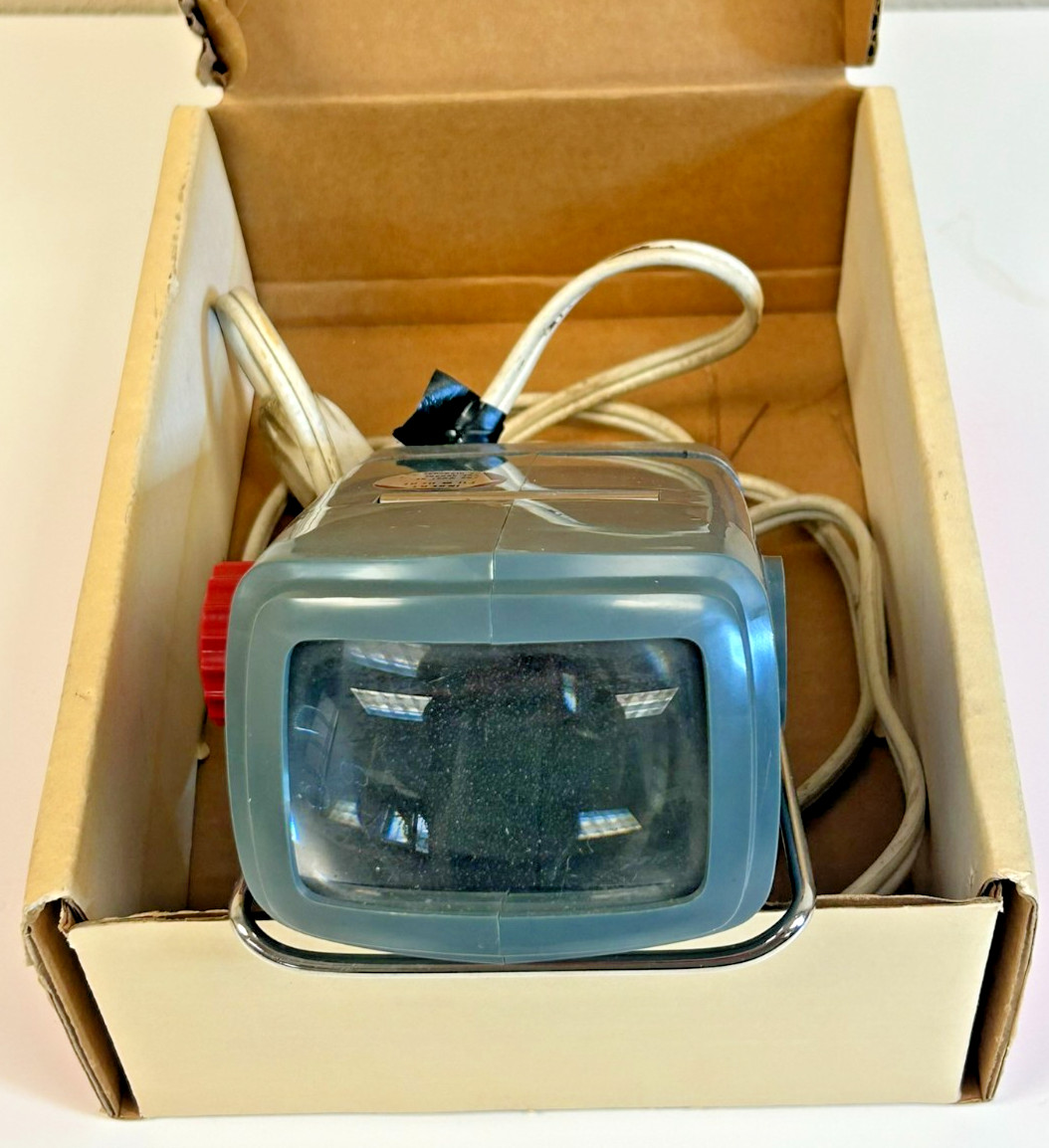 Vintage Singer Graflex E-Z 35mm Photo Slide Viewer Model 3895 Working In Box